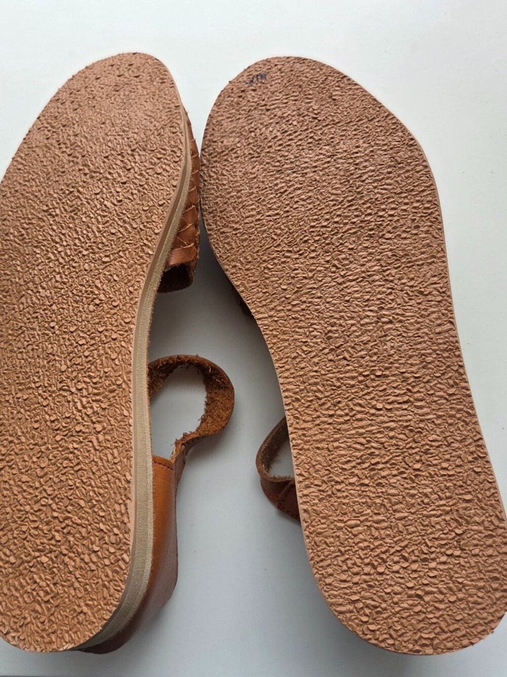 Huarache Sandals Leather Mexican Handmade Size 9 Boho Hippie Buckle Strap Brown - Picture 5 of 6
